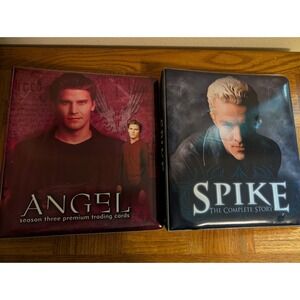 Inkworks Spike Binder Lot‎ Of Cards Chase & Angel Binder Buffy The Vampire Cards
